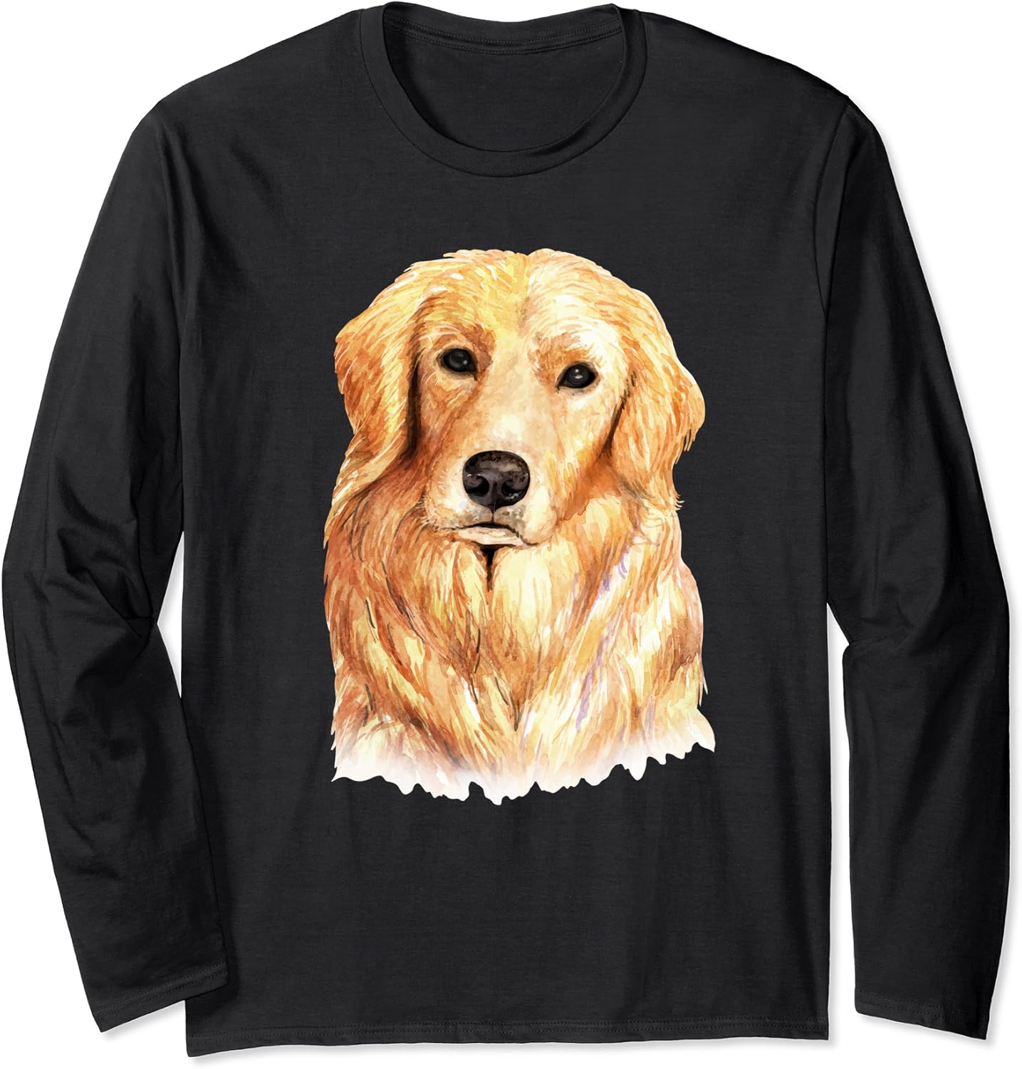 Golden Retriever Fluffy Dog Portrait Long Sleeve TShirt Amazon.co.uk